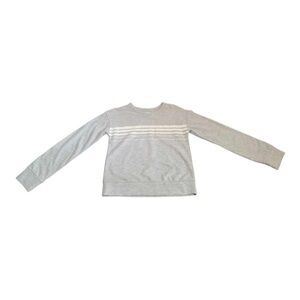 𝅺MELROSE & Market Grey Striped Sweatshirt Size M